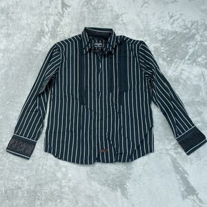 Fender Men's XL Casual Button-Down Shirt Dark Green e0718